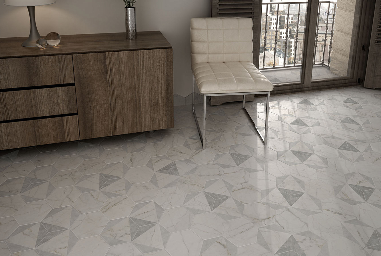 CARRARA HEXAGON PEAK